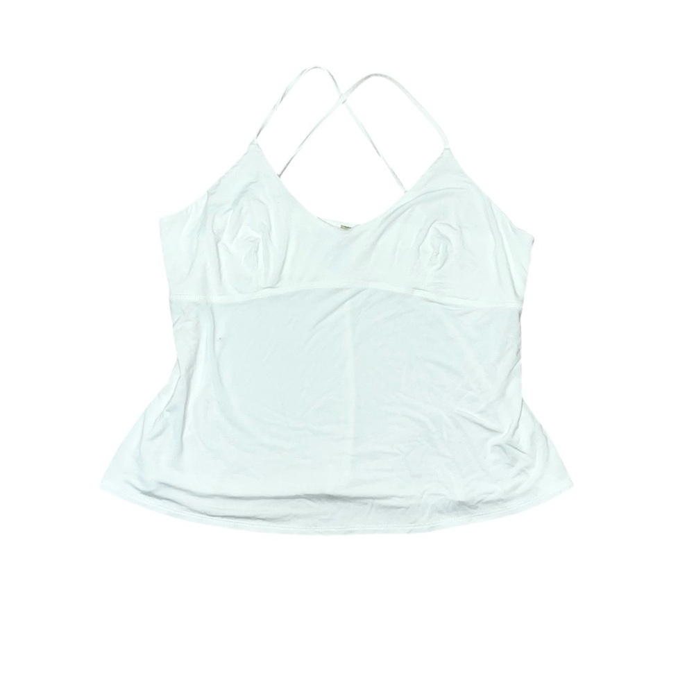 Livom White Flowy Balletcore Babydoll Cami Top Size Large Coquette Airy Feminine